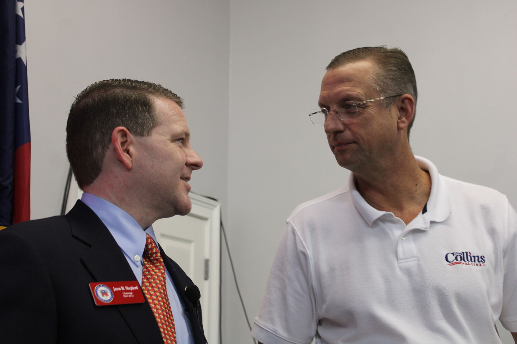 Doug Collins campaigns for Senate at Cobb GOP breakfast